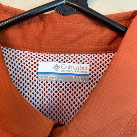 NWT Columbia PFG Texas Longhorns Shirt Boys L14/16 - Picture 5 of 7